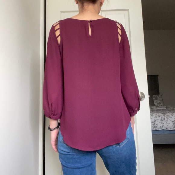 BCX Quarter Sleeve Blouse - Picture 2 of 8